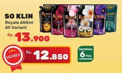 Promo Harga So Klin Royale Parfum Collection All Variants 650 ml - Yogya