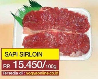 Promo Harga Daging Has Luar (Daging Sirloin) per 100 gr - Yogya