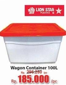 Promo Harga LION STAR Wagon Container 100lt  - Hari Hari