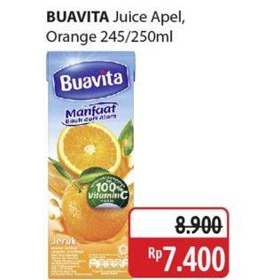 Promo Harga Buavita Fresh Juice Apple, Orange 250 ml - Alfamidi