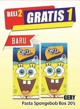 Promo Harga GERY Pasta Spongebob 20 pcs - Hari Hari