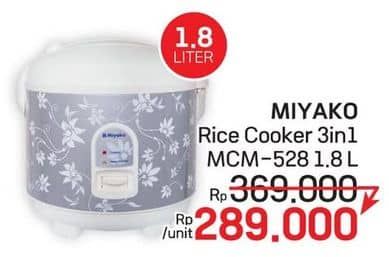 Promo Harga Miyako MCM 528 | Magic Com 1800 ml - LotteMart