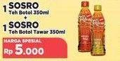Promo Harga Sosro teh botol + Sosro teh botol tawar  - Yogya