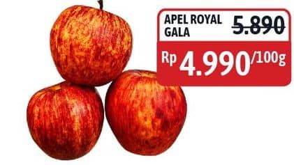 Promo Harga Apel Royal Gala per 100 gr - Alfamidi