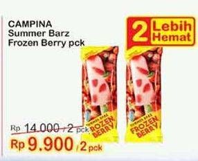 Promo Harga CAMPINA Summer Barz Frozen Berry per 2 pcs - Indomaret