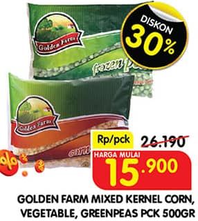 Promo Harga Golden Farm Corn Kernel/Vegetable/Greenpeas  - Superindo