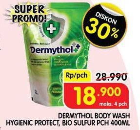 Promo Harga Dermythol Antiseptic Body Wash Hygiene Protect, Bio Sulfur 400 ml - Superindo
