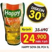 Promo Harga HAPPY Soya Oil 1 ltr - Superindo