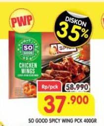 Promo Harga So Good Chicken Cuts Spicy 400 gr - Superindo