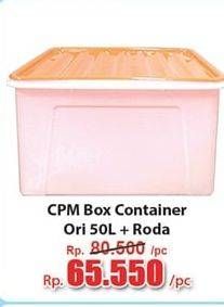 Promo Harga CPM Container Box + Roda Ori 50000 ml - Hari Hari