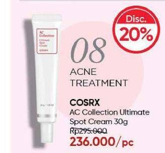 Promo Harga COSRX AC Collection Ultimate Spot Cream 30 gr - Guardian