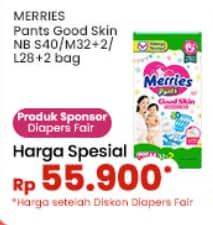 Promo Harga Merries Pants Good Skin M34, S40, L30 30 pcs - Indomaret