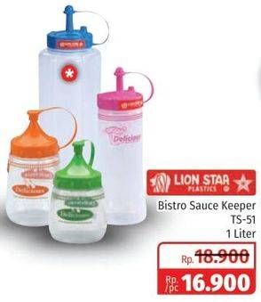 Promo Harga LION STAR Sauce Keeper TS-51 1 ltr - Lotte Grosir