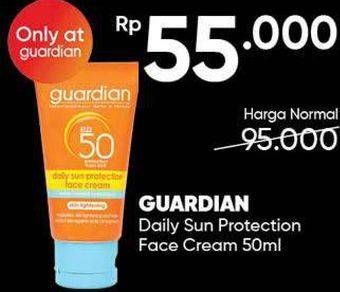 Promo Harga GUARDIAN Daily Sun Protection Face Cream 50 ml - Guardian