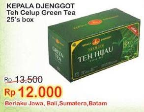 Promo Harga Kepala Djenggot Teh Celup Green Tea 25 pcs - Indomaret