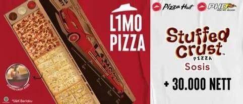 Promo Harga Pizza Hut L1mo Pizza Stuffed Crust Sosis  - Pizza Hut