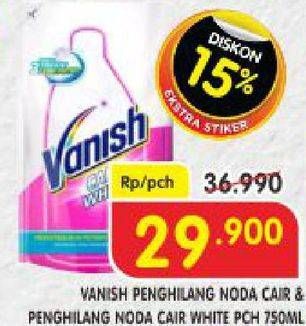 Promo Harga VANISH Penghilang Noda Cair Pink, Putih 750 ml - Superindo