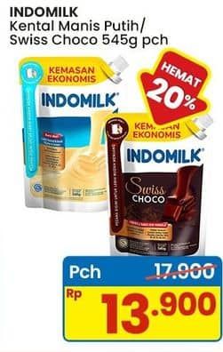 Promo Harga Indomilk Susu Kental Manis Cokelat, Plain 545 gr - Indomaret