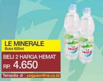Promo Harga Le Minerale Air Mineral 600 ml - Yogya