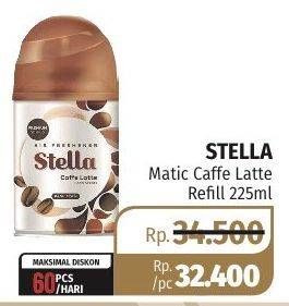 Promo Harga STELLA Matic Refill Cafe Latte 225 ml - Lotte Grosir