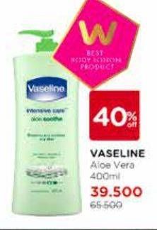 Promo Harga VASELINE Intensive Care Aloe Soothe 400 ml - Watsons