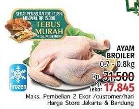 Promo Harga Ayam Broiler 800 gr - LotteMart