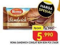 Promo Harga ROMA Sandwich 216 gr - Superindo