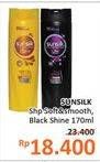 Promo Harga SUNSILK Shampoo Soft And Smooth, Black Shine 170 ml - Alfamidi