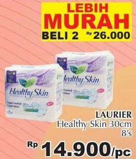 Promo Harga Laurier Healthy Skin Night Wing 30cm per 2 pouch 8 pcs - Giant