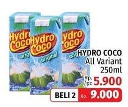 Promo Harga HYDRO COCO Minuman Kelapa Original All Variants 250 ml - LotteMart