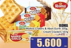 Promo Harga Roma Malkist Crackers, Abon, Cream Crackers 105 gr - Hari Hari