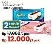 Promo Harga Aice Ice Cream Histeria Vanila Peach 70 ml - Indomaret