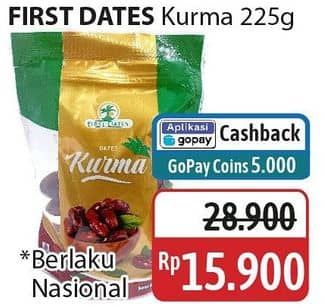 Promo Harga First Dates Kurma 225 gr - Alfamidi