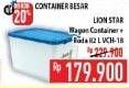 Promo Harga LION STAR Wagon Container + Roda VCH-18  - Hypermart