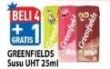 Promo Harga GREENFIELDS UHT Choco Malt, Full Cream, Strawberry 125 ml - Hypermart