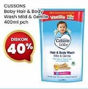 Promo Harga Cussons Baby Hair & Body Wash Mild Gentle 400 ml - Indomaret