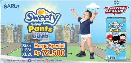 Promo Harga Sweety Silver Pants Boys L28, XL26  - Indomaret