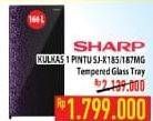 Promo Harga SHARP SJ-X187MG-DP/DB | Kulkas 157ltr  - Hypermart