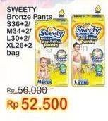 Promo Harga Sweety Bronze Pants S36+2, M34+2, L30+2, XL26+2 28 pcs - Indomaret