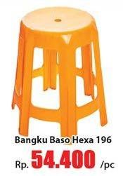 Promo Harga SHINPO Bangku Baso Hexa 196  - Hari Hari