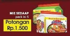 Promo Harga SEDAAP Mie Kuah per 5 pcs - Hypermart