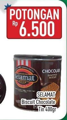 Promo Harga SELAMAT Wafer Chocolate 400 gr - Hypermart