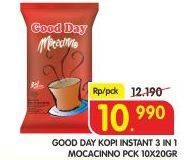 Promo Harga Good Day Instant Coffee 3 in 1 Mocacinno 10 pcs - Superindo