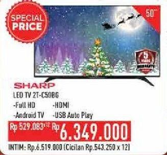 Promo Harga SHARP 2T-C50BG1i | LED TV 50"  - Hypermart