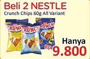 Promo Harga NESTLE CRUNCH Chips All Variants per 2 pouch 60 gr - Alfamidi