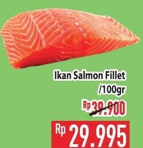 Promo Harga Salmon Fillet per 100 gr - Hypermart