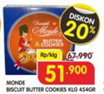 Promo Harga MONDE Butter Cookies 454 gr - Superindo