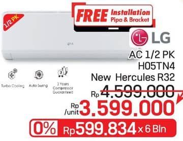 Promo Harga LG H05TN4 1/2 PK AC  - LotteMart