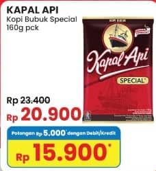 Promo Harga Kapal Api Kopi Bubuk Special 165 gr - Indomaret