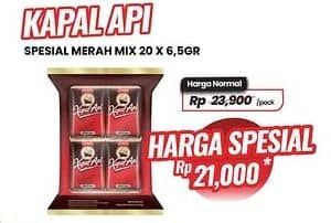 Promo Harga Kapal Api Kopi Bubuk Special Mix per 20 sachet 6 gr - Carrefour
